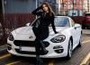  Кабриолет на свадьбу Fiat 124 Spider белый без водителя Аренда легковых автомобилей в Украине