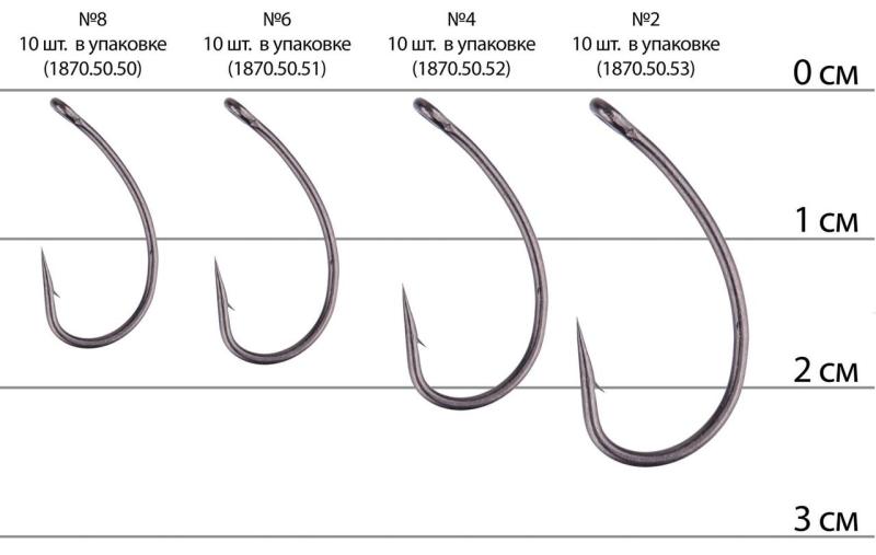 Фото  Крючок Select Carp Curve Shank #2 (10 шт/уп)