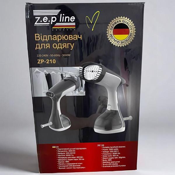 Фото Товары для дома и сада Вертикальный отпариватель Zepline ZP-210 — 3000 Вт, Серый сенсорное управление, Германия