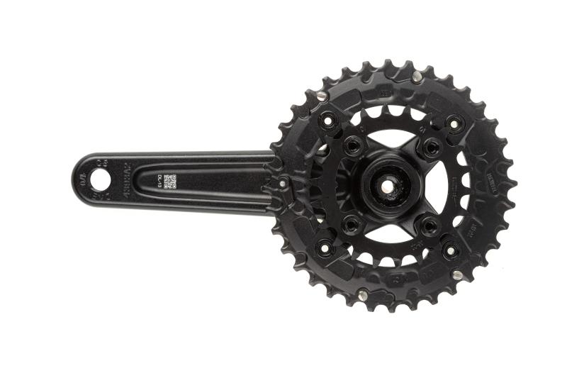 Фото ВЕЛОЗАПЧАСТИНИ, ТРАНСМІСІЯ, ШАТУНИ, Шатуни Onride Шатуни ONRIDE Duet Pro 1120, Hollowtech, 170 мм, 22-36Т, BCD 104/64, 11/10/9 шв., з кареткою, чорний