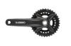  Шатуни ONRIDE Duet Pro 1210, Hollowtech, 170 мм, 26-36Т, BCD 104/64, 12/11 шв., з кареткою, чорний - Велосипедные шатуны, звезды, каретки на рынке Барабашова