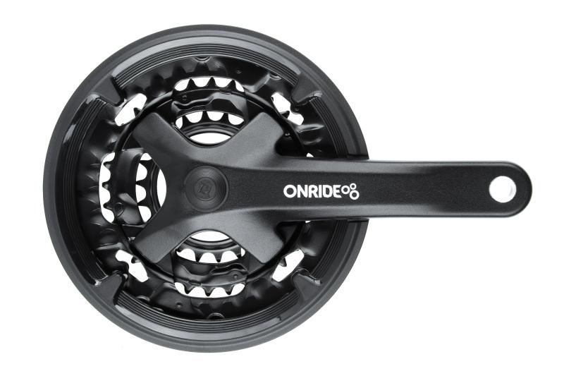Шатуни ONRIDE Trio 920P, під квадрат, 170мм, 22-32-44T, на 9 швидкостей, чорні