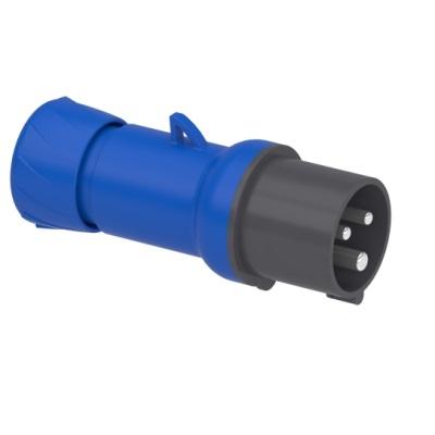 Фото Разъемы и соединители, Силовые разъемы Вилка кабельная переносная 16А 2P+E IP44 220В PratiKa, Schneider Electric