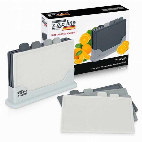 Фото Все для кухни Набор разделочных досок Zepline ZP-00220 Серый — 5 штук в современном дизайне