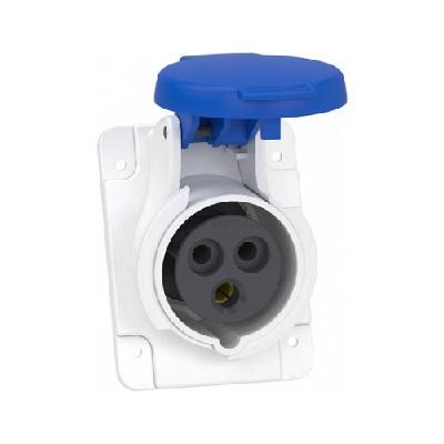 Розетка кабельная стационарная 16А 2P+E IP44 220В PratiKa Schneider Electric