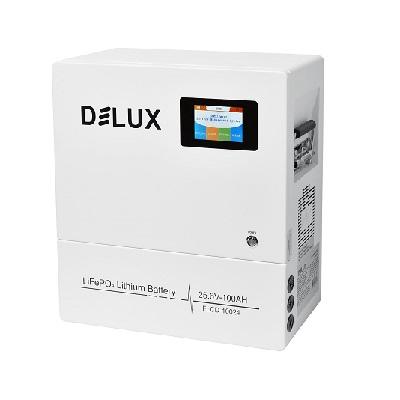 Аккумулятор LFB 25.6V 100Ah DELUX литиевый LiFePO4