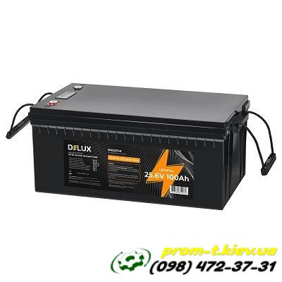 Фото Инверторы, ИБП, аккумуляторы Аккумулятор LFP 25,6V 100A литиевый с LCD LiFePO4