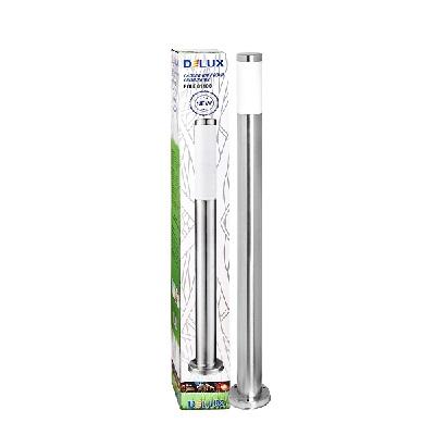 Фото Светильники, прожекторы, светодиодные, уличные, потолочные, подвесные, промышленные, точечные, Светильник DeLux Светильник садово-парковый POLE 01100 E27 нержавеющая сталь