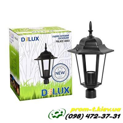 Фото Светильники, прожекторы, светодиодные, уличные, потолочные, подвесные, промышленные, точечные, Светильник DeLux Светильник садово-парковый PALACE A003 60Вт Е27 черный