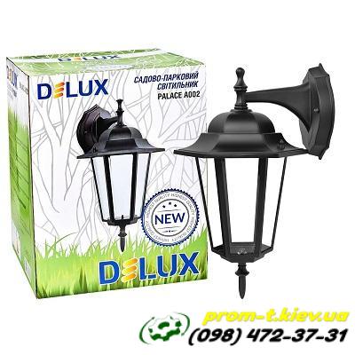 Фото Светильники, прожекторы, светодиодные, уличные, потолочные, подвесные, промышленные, точечные, Светильник DeLux Светильник садово-парковый PALACE A002 60Вт Е27 черный