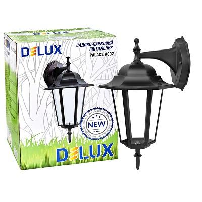 Фото Светильники, прожекторы, светодиодные, уличные, потолочные, подвесные, промышленные, точечные, Светильник DeLux Светильник садово-парковый PALACE A002 60Вт Е27 черный