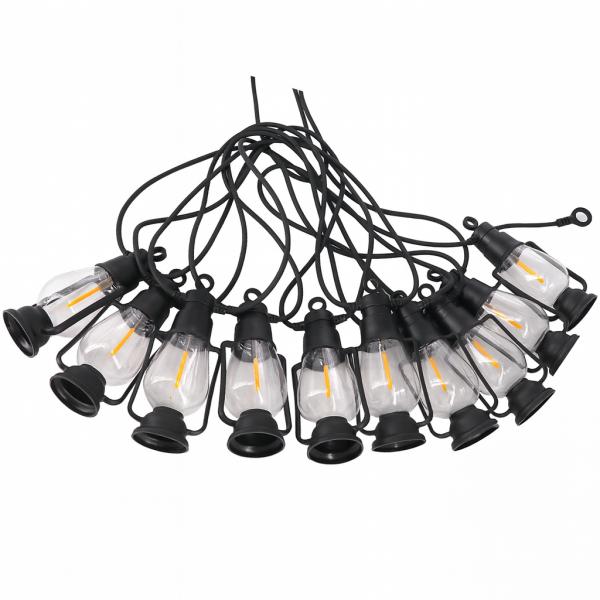 Фото  Гирлянда ретро-лампы подвесные 220 В, тёплый свет, уличная SFK-49