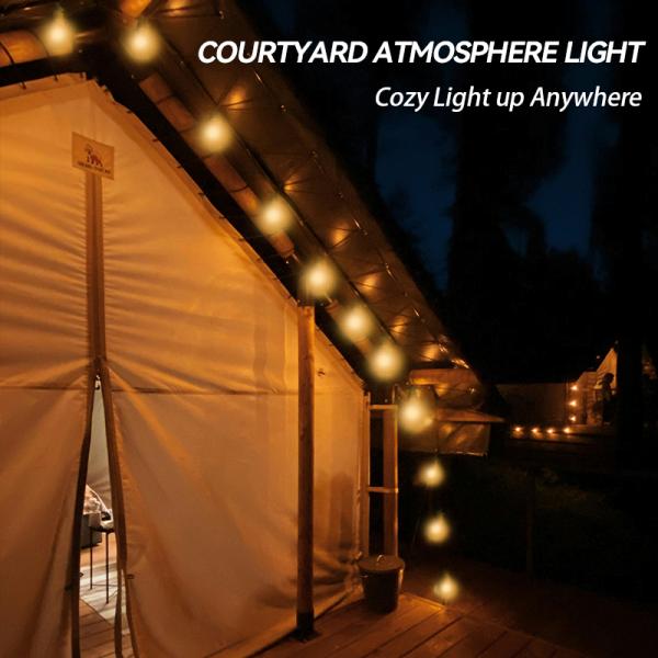 Фото  Гирлянда ретро-лампы подвесные 220 В, тёплый свет, уличная SFK-49