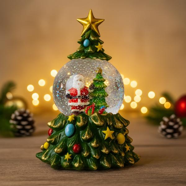 Музыкальный Снежный Шар-Ночник