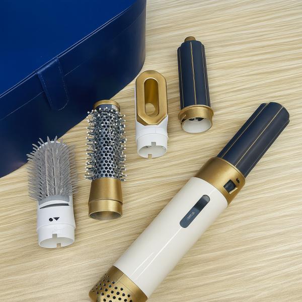Фото Красота и здоровье Стайлер 5в1 HAIR BRUSH Styler + Коробка Чехол Белый с функциями придания объема, выпрямления