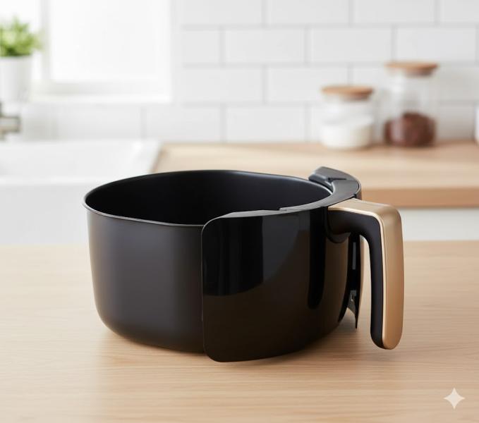 Фото  УЦЕНКА! Аэрофритюрница Silver Crest S-18, 6л, 3000Вт, сенсорное управление, до 200°C (Плохая упаковка 3122)