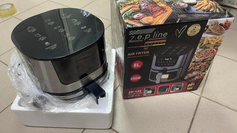 УЦЕНКА! Электрическая фритюрница Zepline ZP-142 на 8 литров и грилем 3500Вт (Повреждение ручки 3120)