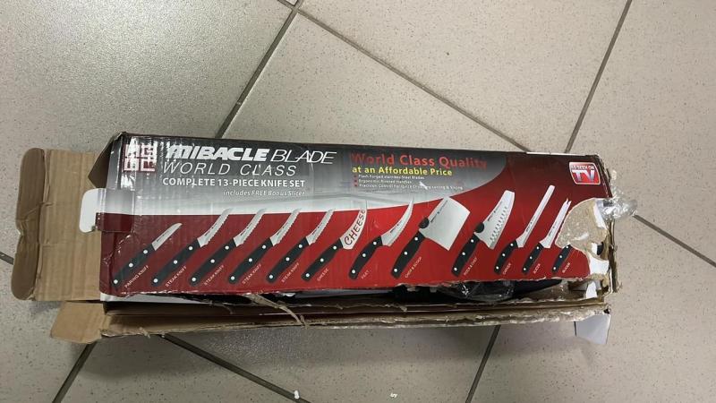 Фото  УЦЕНКА! Набор профессиональных кухонных ножей Miracle Blade 13 в 1 (Плохая упаковка 3127)