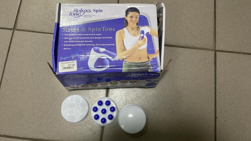 УЦЕНКА! Массажер для похудения, для тела, рук и ног Relax and Tone (Плохая упаковка,Не все насадки 3124)