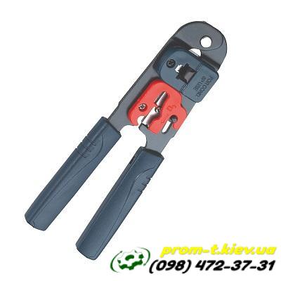 Фото Контрольно-измерительные приборы и автоматика, Клещи, тестеры, мультиметры, указатели напряжения, амперметры, вольтметры, регуляторы, сигнализаторы Пресс-клещи TH-208M TOSUNlux обжимной инструмент