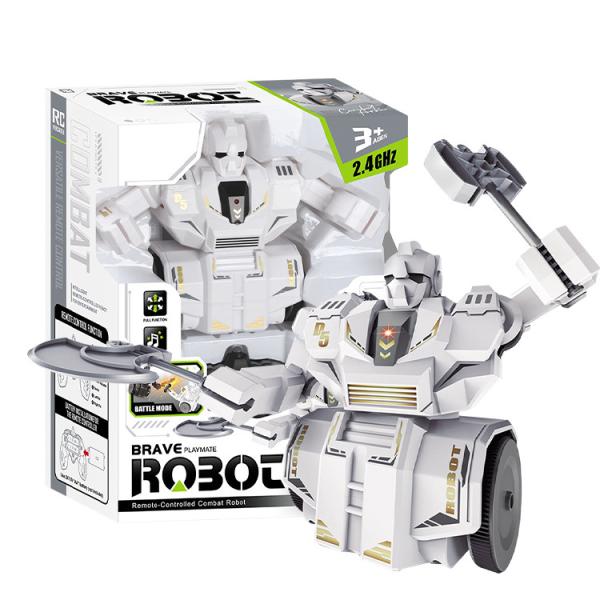 Фото Детский мир, детские товары Интерактивный боевой робот JJRC R33 с пультом | ИК-управление, свет, звук, стрельба, танцы