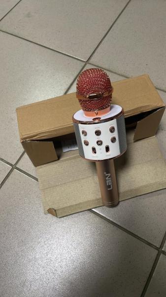 Фото  УЦЕНКА! Беспроводной караоке микрофон Wster WS-858 Bluetooth (Нет упаковки 3132)