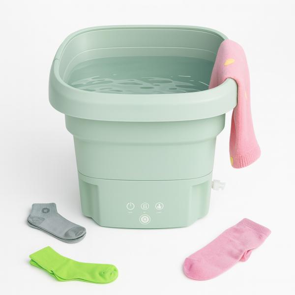 Фото  УЦЕНКА! Складная стиральная машина Folding Washing Machine силиконовая складная (Плохая упаковка 3150)