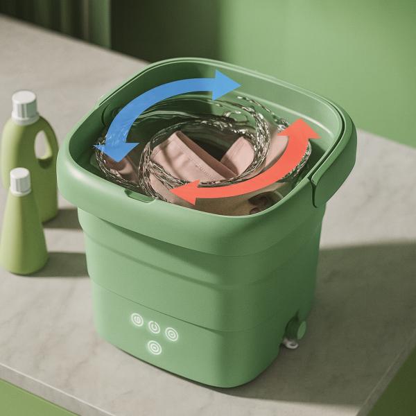 Фото  УЦЕНКА! Складная стиральная машина Folding Washing Machine силиконовая складная (Плохая упаковка 3150)