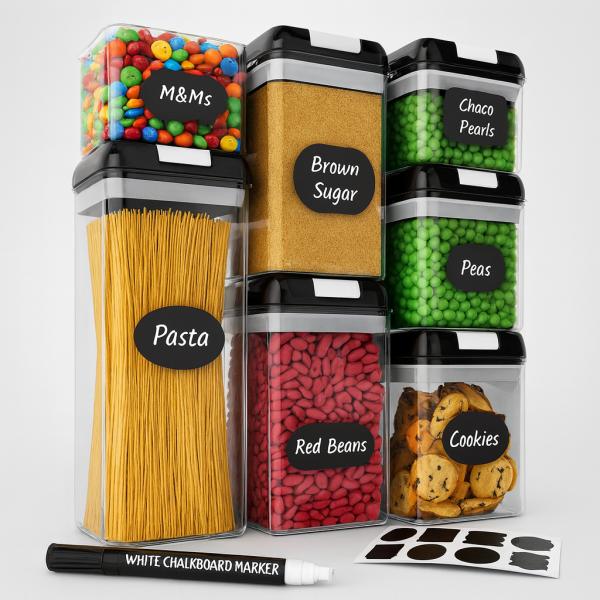 Фото  УЦЕНКА! Набор контейнеров для еды, 7 предметов, FOOD Storage Container Set 7 pcs (Плохая упаковка 3157)