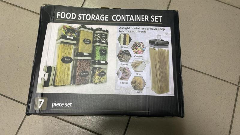 Фото  УЦЕНКА! Набор контейнеров для еды, 7 предметов, FOOD Storage Container Set 7 pcs (Плохая упаковка 3157)