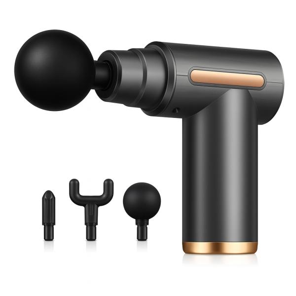 Фото  УЦЕНКА! Массажер мышечный ручной Massage Gun Аккумуляторный (Повреждение корпуса 3168)