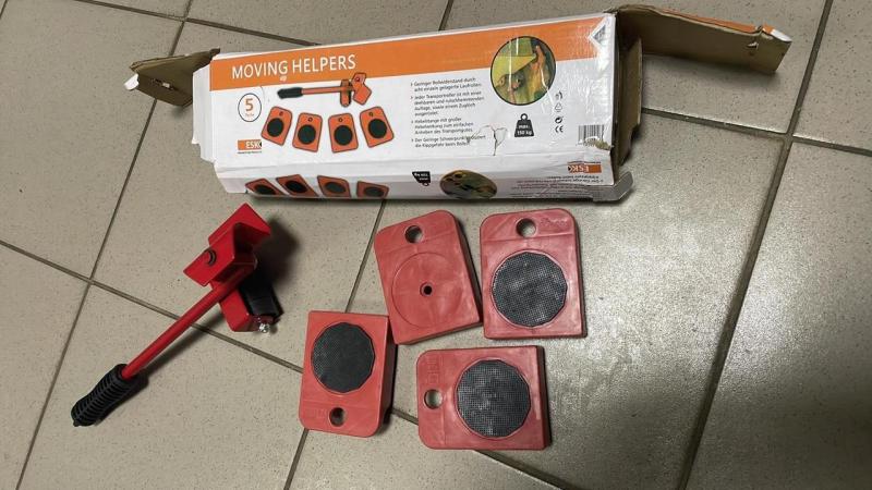 Фото  УЦЕНКА! Набор для перемещения мебели и тяжёлых предметов на колесах (Неполная комплектация 3174)