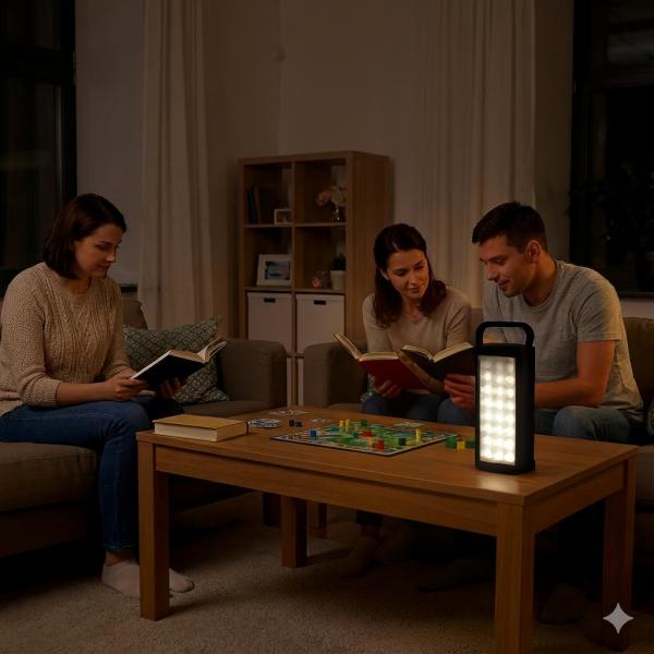 Фото Фонари, прожекторы, светильники LED-фонарь аккумуляторный черный корпус HER-TEX HT-2626, 24 диода, USB, до 80 часов