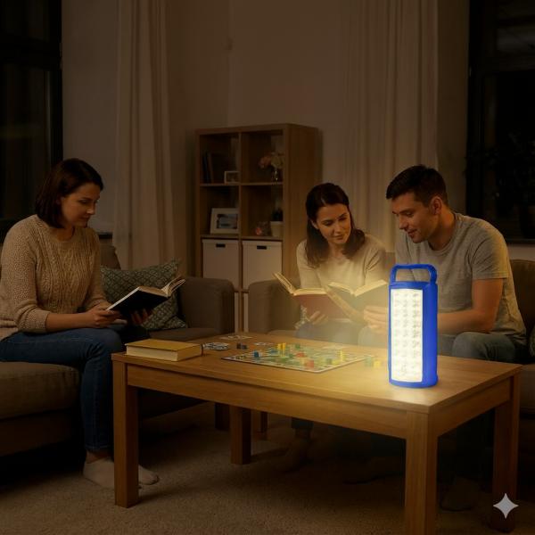 Фото Фонари, прожекторы, светильники Перезаряжаемый LED-фонарь Синий корпус HER-TEX HT-2626, 24 LED, USB, до 80 часов