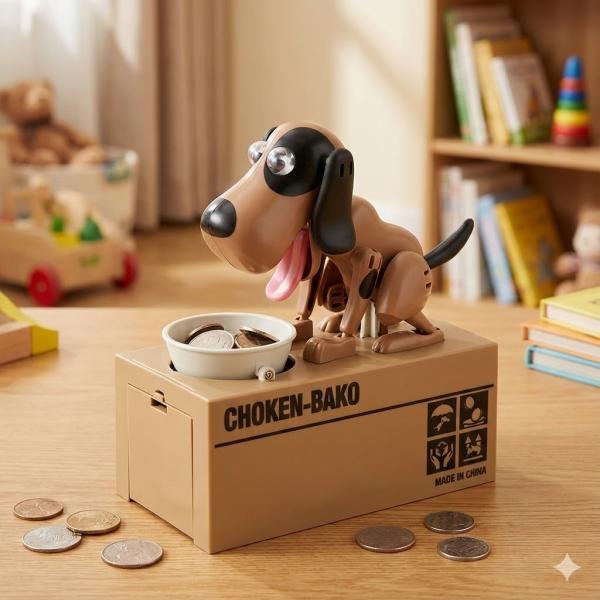Фото Детский мир, детские товары Интерактивная копилка-собака My Dog Piggy Bank SN27, «голодный пёсик», поедающая монеты, детская игрушка