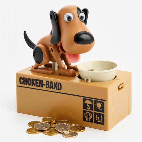 Фото Детский мир, детские товары Интерактивная копилка-собака My Dog Piggy Bank SN27, «голодный пёсик», поедающая монеты, детская игрушка