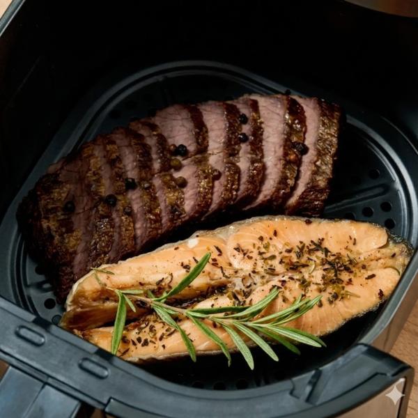 Фото Все для кухни Аэрофритюрница Sokany SK 10052 1700W Аэрогриль безмасляная мультипечь для приготовления без масла 7 л с сенсорным управлением