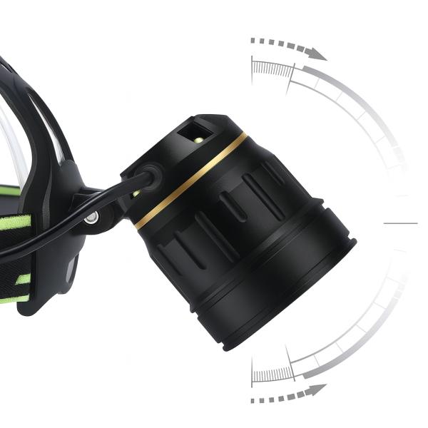 Фото Фонари, прожекторы, светильники Супер мощный налобный фонарь BL-A12-3-P90, 1000 м, 3 режима, аккумуляторный комплект