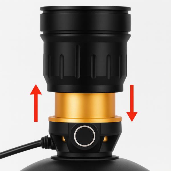 Фото Фонари, прожекторы, светильники Супер мощный налобный фонарь BL-A12-3-P90, 1000 м, 3 режима, аккумуляторный комплект