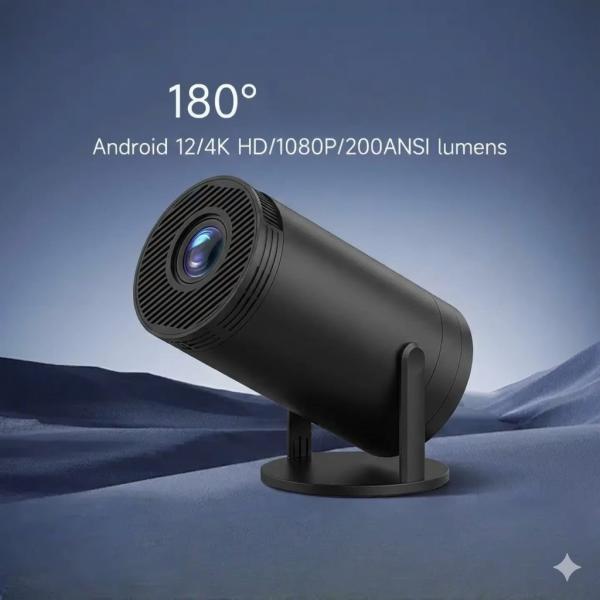 Фото Электроника Портативный 4K UHD мини-проектор Magcubic HY300 Черный Android 12 С поддержкой Wi-Fi Bluetooth