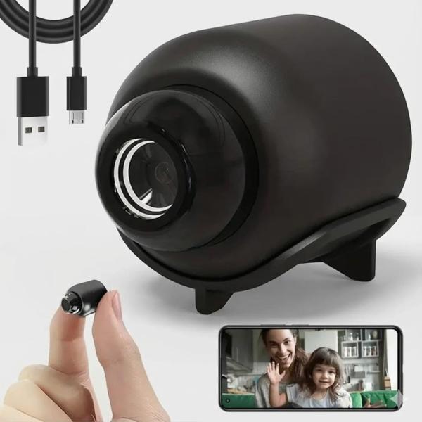 Фото Электроника Мини Wi-Fi камера видеонаблюдения X5 Mini с датчиком движения и ночной съёмкой 1080P