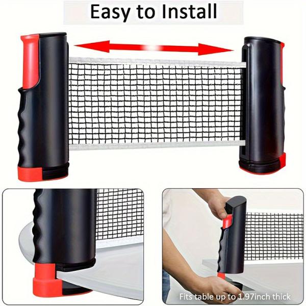 Фото  Портативный набор для настольного тенниса M195 с раздвижной сеткой