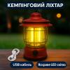 Кемпинговый аккумуляторный фонарь Camping Lamp 27S, 1200 мА·ч, до 300 лм, красный