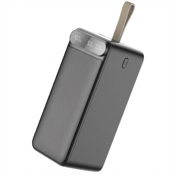 Фото  Мощный ПовербанкW  Awei 100000 mAh 22.5W с большим фонарем. Внешний аккумулятор Power Bank быстрая зарядка для телефона и планшета