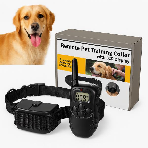 Фото Товары для животных Дрессировочный ошейник для собак с регулировкой, нейлоновый, размер 40–60 см, чёрный PR55