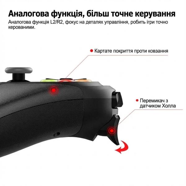 Фото Детский мир, детские товары Геймпад iPEGA PG-9078 Bluetooth, беспроводной джойстик для Android, iOS, ПК, универсальный, чёрный