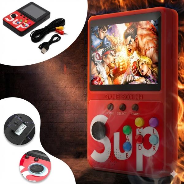 Фото Детский мир, детские товары Портативная игровая приставка Sup M9, 900 игр, экран 3