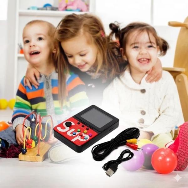 Фото Детский мир, детские товары Портативная игровая приставка Sup M9, 900 игр, экран 3