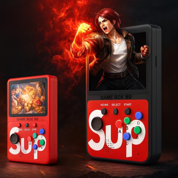 Фото Детский мир, детские товары Портативная игровая приставка Sup M9, 900 игр, экран 3