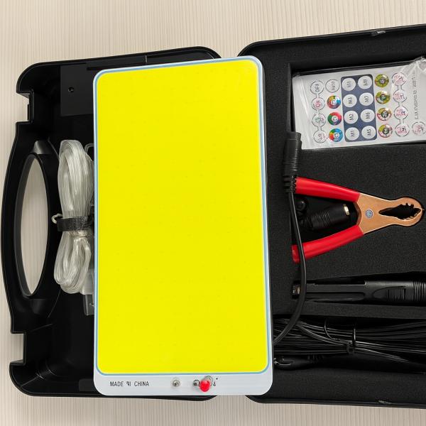 Фото Фонари, прожекторы, светильники Уличный LED прожектор на штативе с пультом и солнечной батареей  ZJ-HW006 набор для пикника